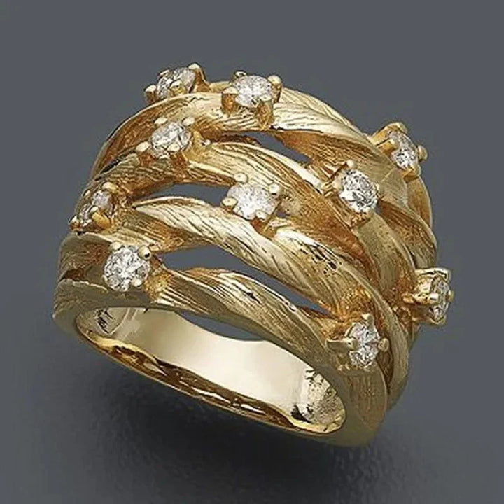 Bohemian Style Zirconia Ring