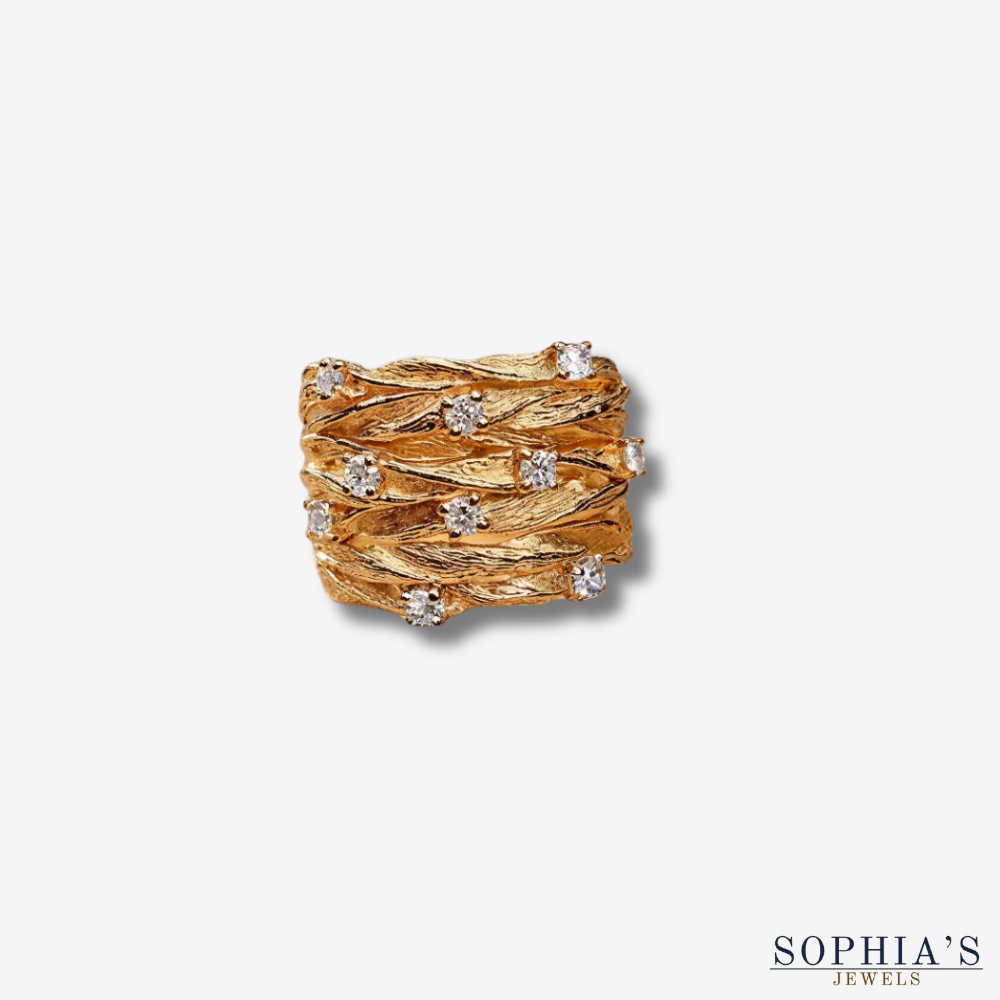 Bohemian Style Zirconia Ring