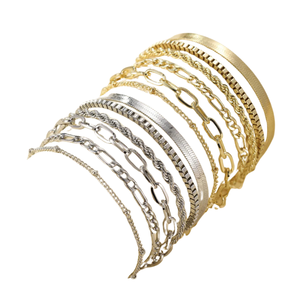 Ellis Gold Bracelet Set