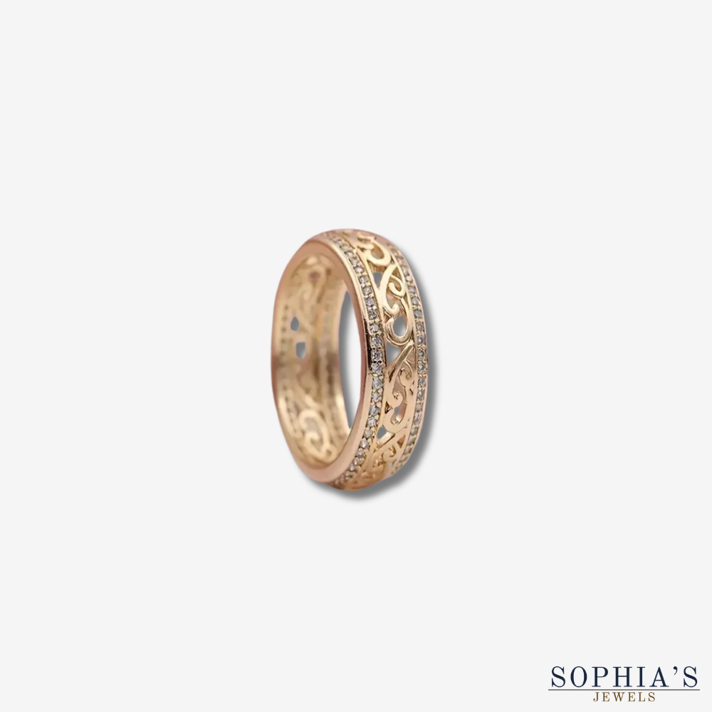 Bright Hollow Gold Ring