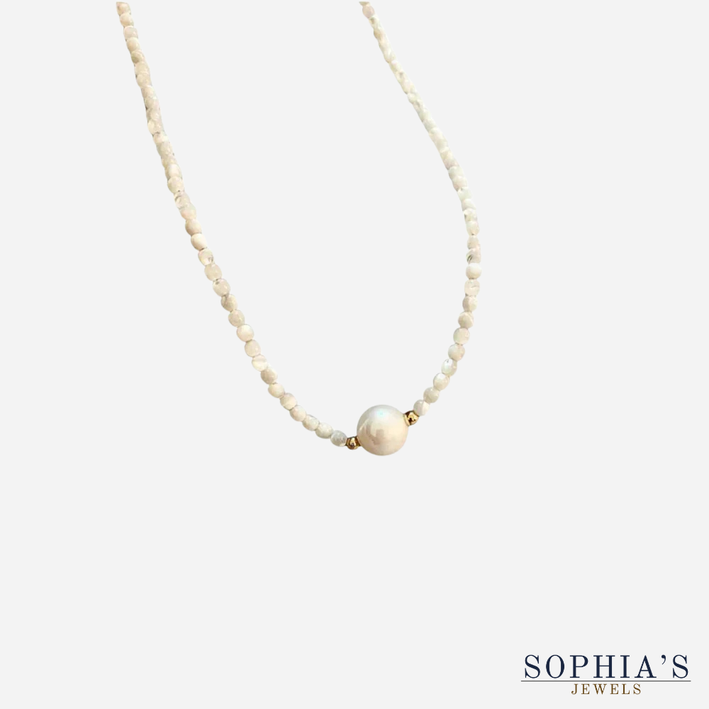 Elegante collar de perlas