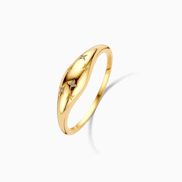 Anillo Cúpula de Diamante | Oro