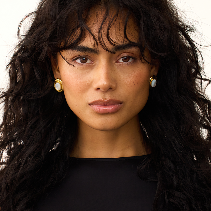 Pendientes de Perlas Giselle | Oro