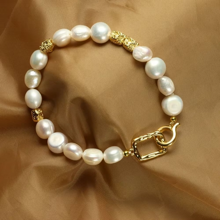Pulsera de perlas barrocas de agua dulce