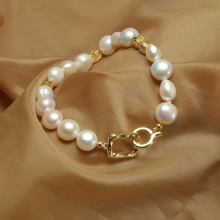 Pulsera de perlas barrocas de agua dulce