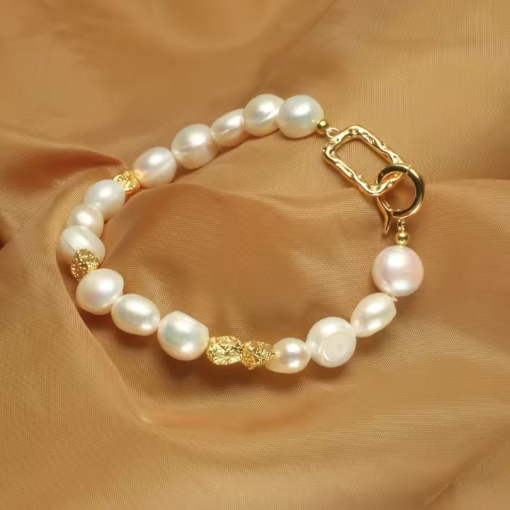 Pulsera de perlas barrocas de agua dulce