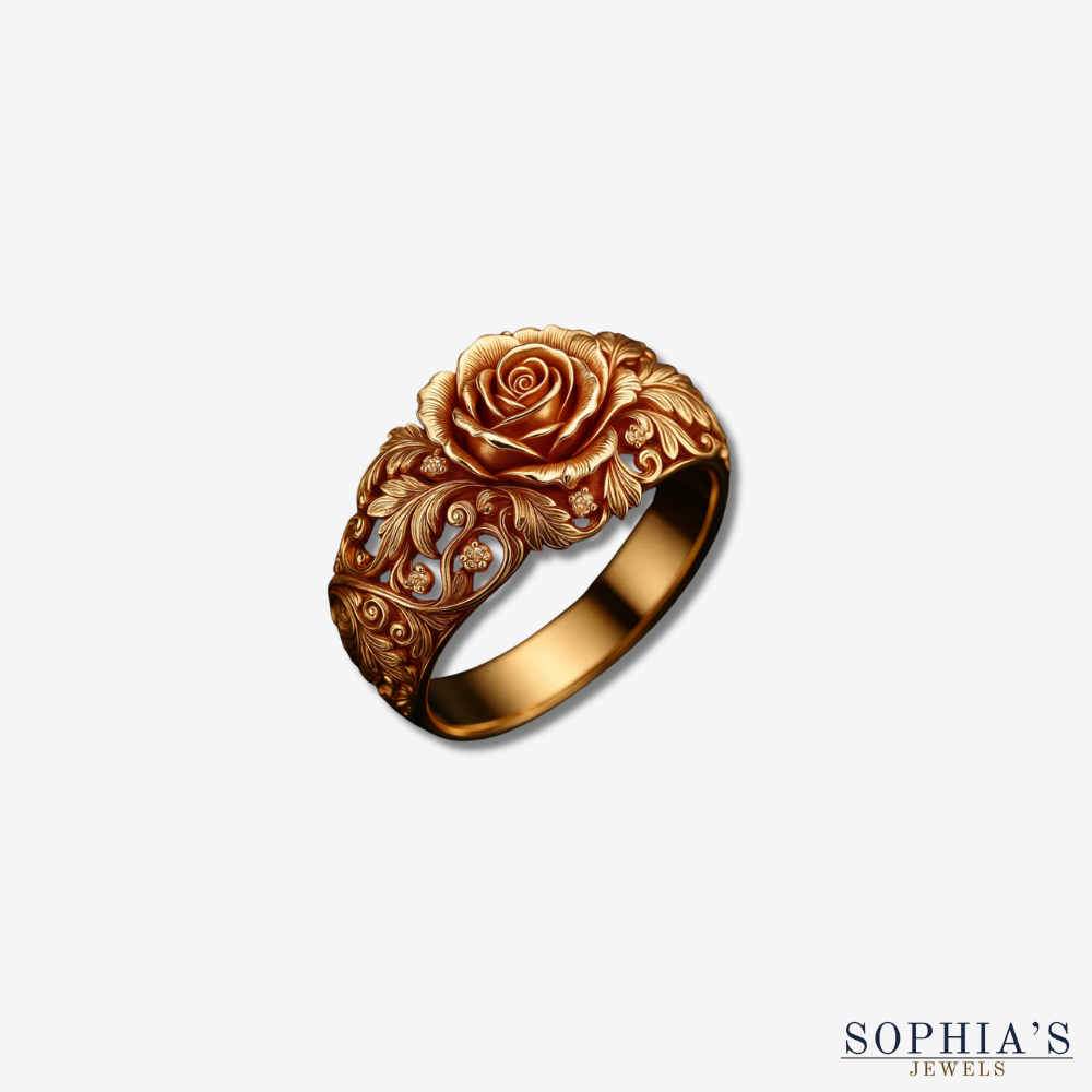 Golden Flower Ring