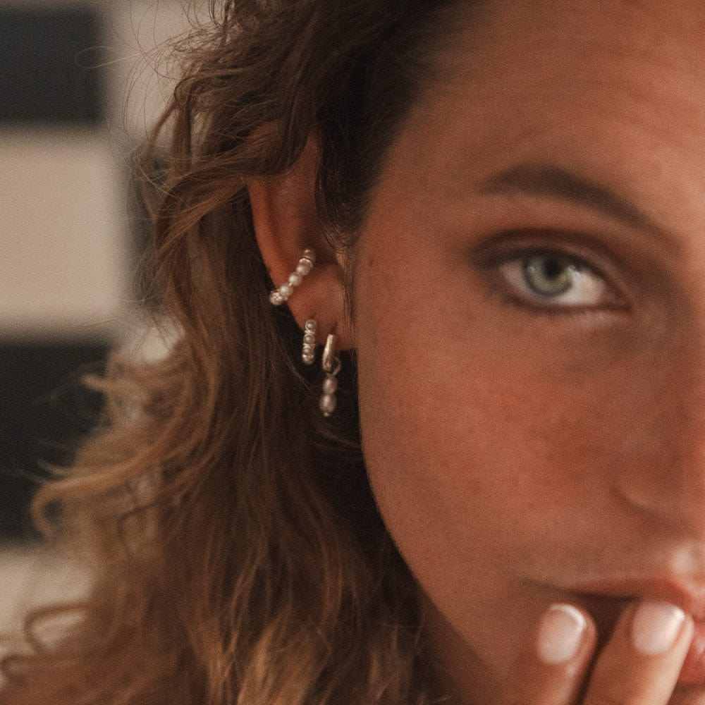 Pendientes de perlas de agua dulce