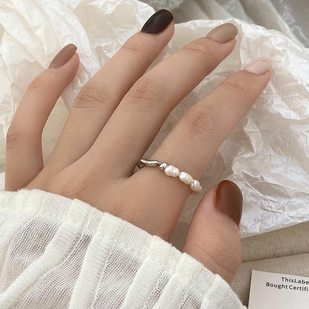 Anillo de perla de agua dulce
