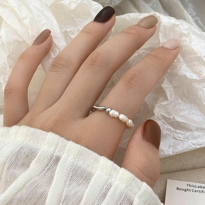 Anillo de perla de agua dulce