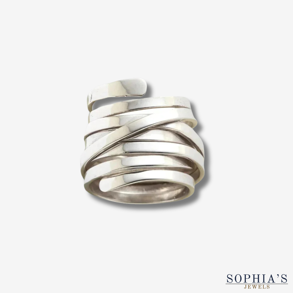 Vintage Thick Layer Silver Ring