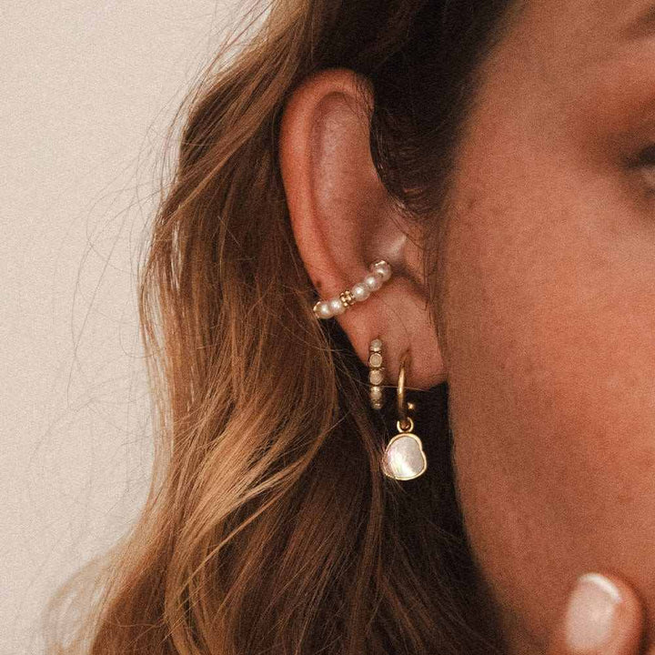 Pendientes de perlas de agua dulce