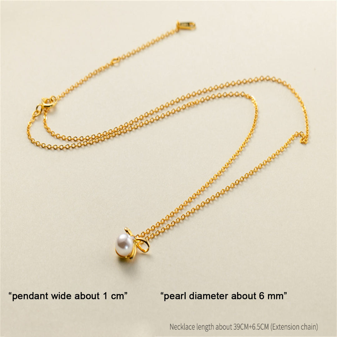 Collar de perlas de mariposa