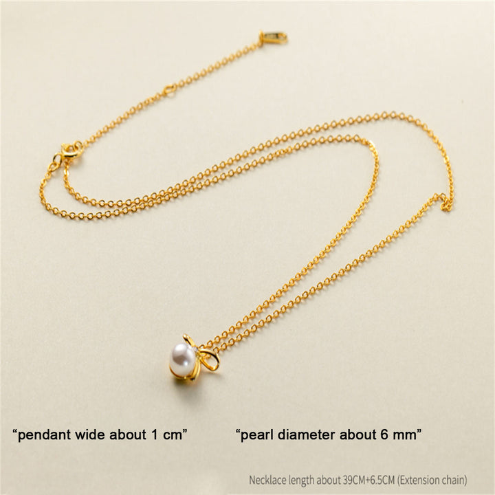 Collar de perlas de mariposa