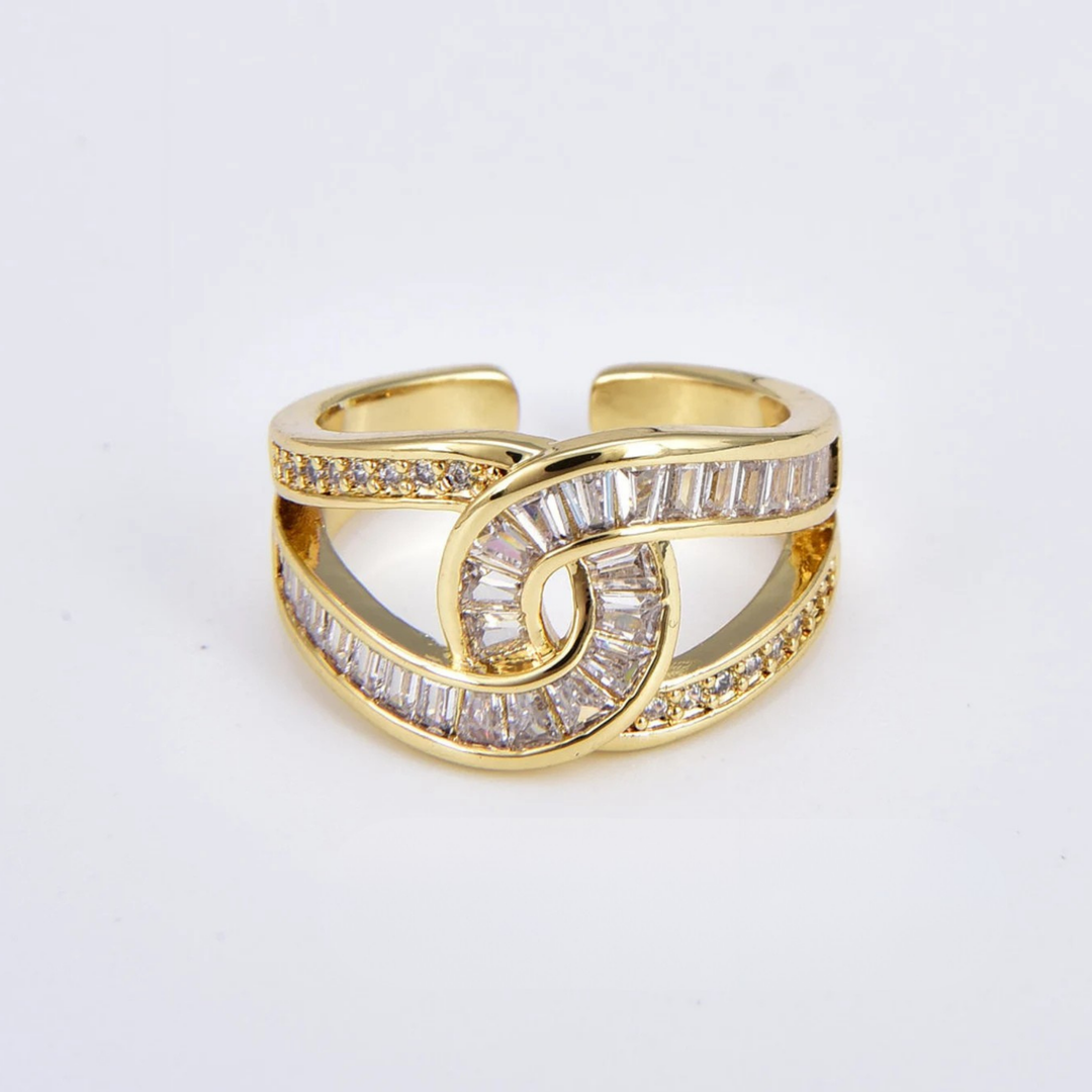 Louisa - Anillo Ajustable Elegante con Nudos