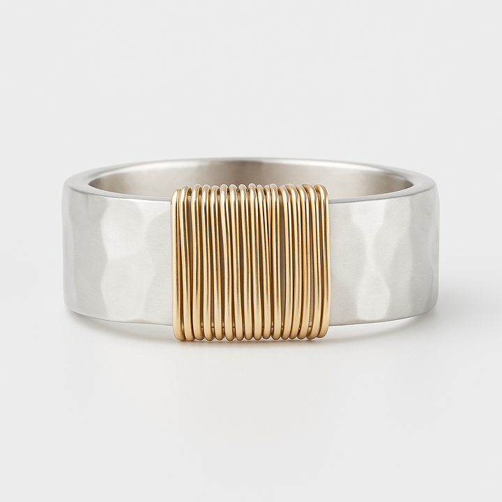 Anillo Vintage de Oro y Plata