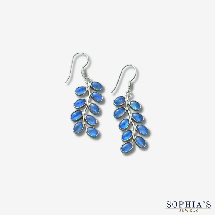 Pendientes colgantes de piedra lunar vintage