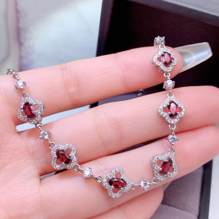 Pulsera de granate natural