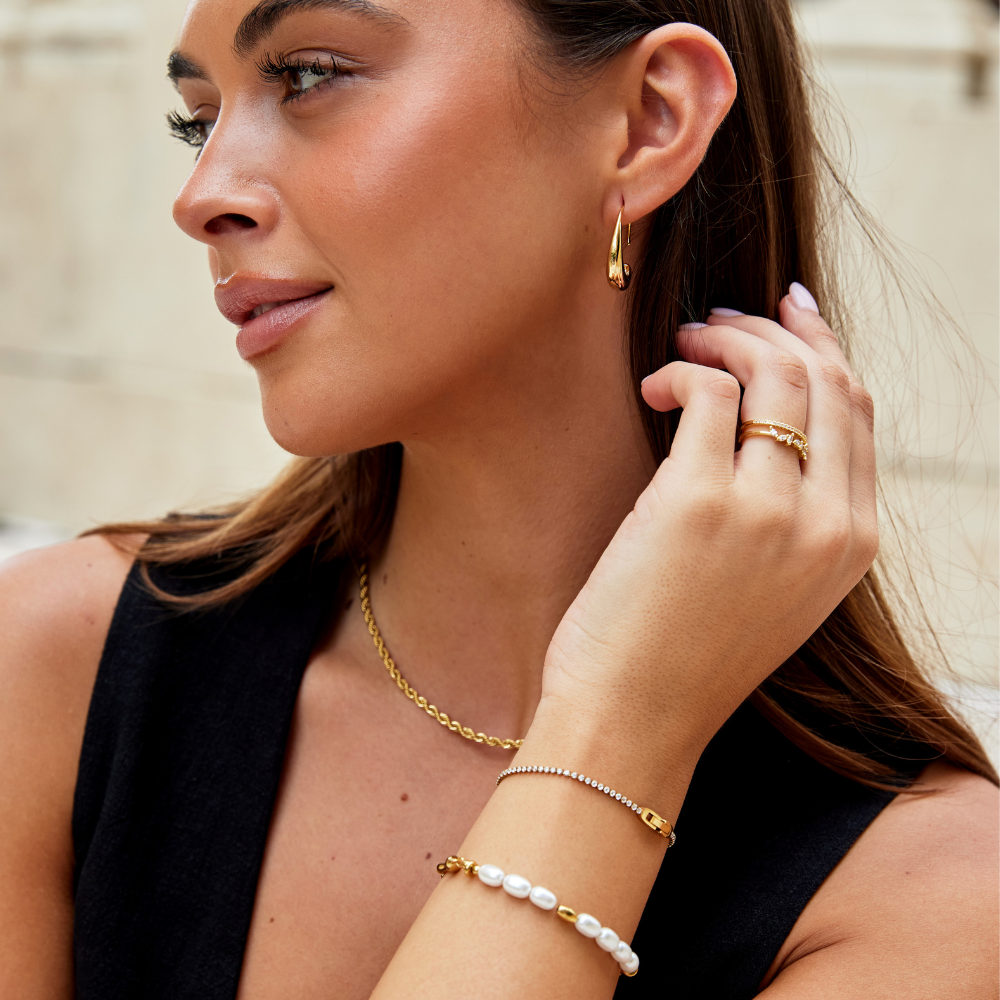 Pulsera Niyah Crystal Gold