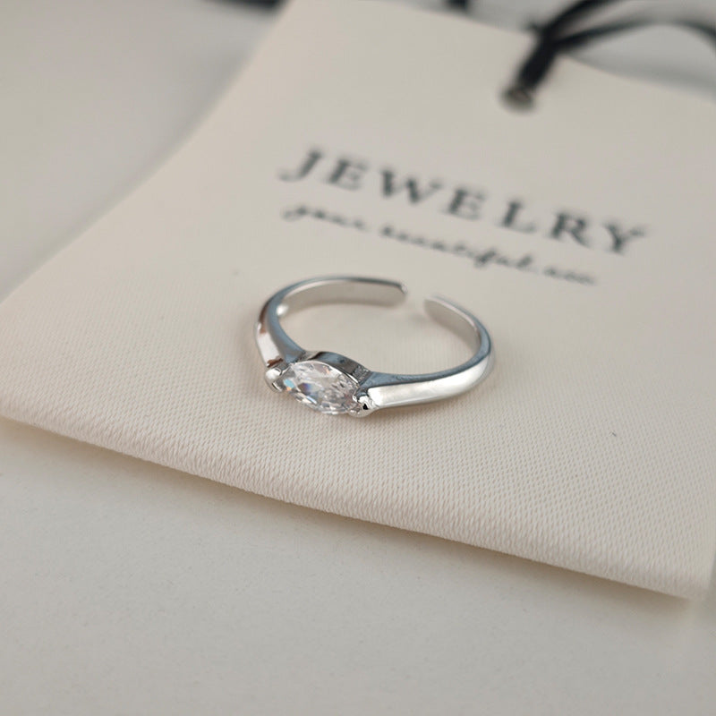 Anillo Aya de Plata | Oro Blanco