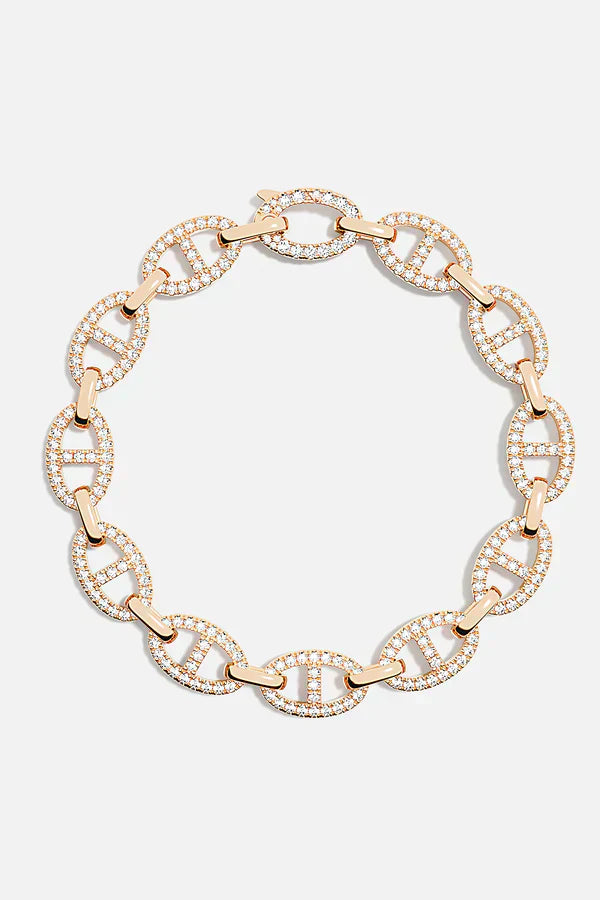 Pulsera Isla Marina | Oro blanco