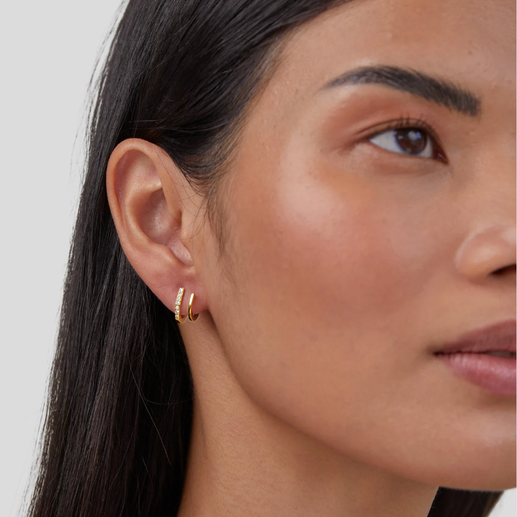 Pendientes de cristal con garra