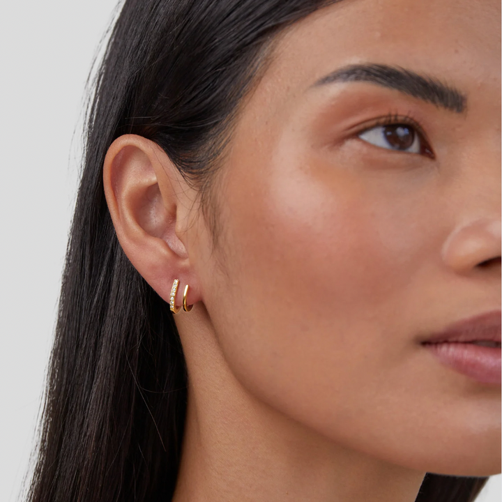 Pendientes de cristal con garra