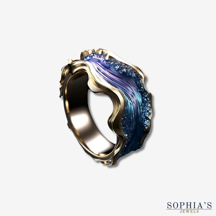 Vintage Golden Ocean Ring