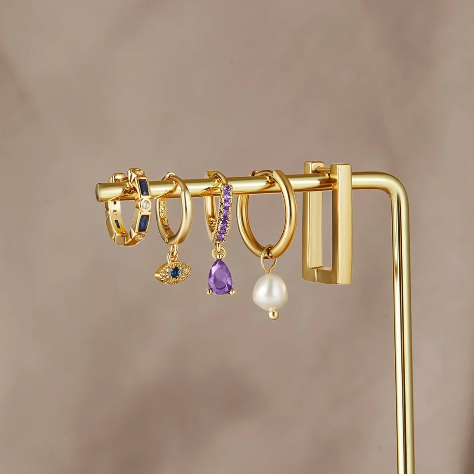 Pendientes de gota de ojo Sie