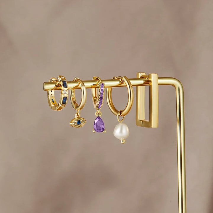 Pendientes de gota de ojo Sie