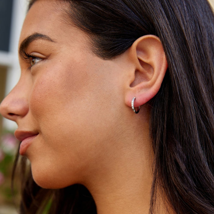 Pendientes de aro de eternidad