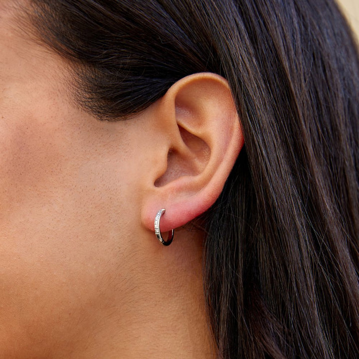 Pendientes de aro de eternidad