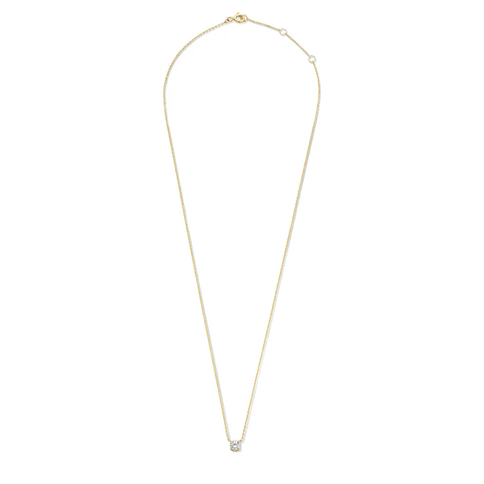 Moissanite Stone Necklace in Gold
