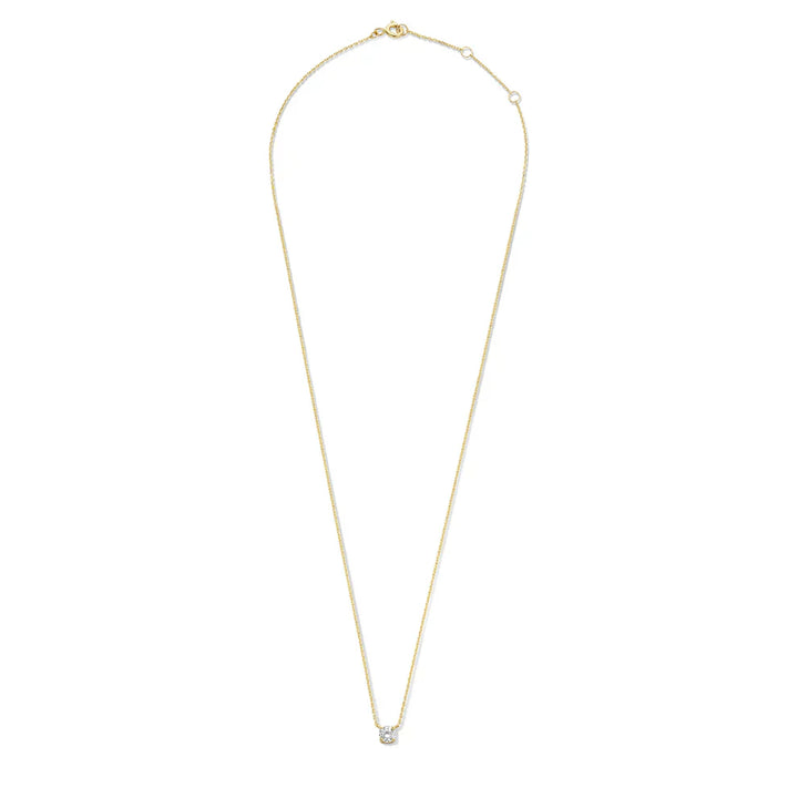 Moissanite Stone Necklace in Gold