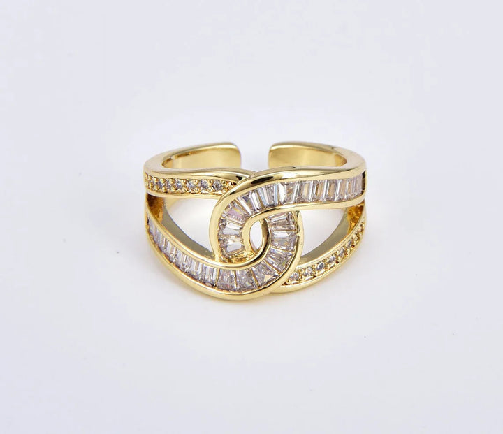 Elegant Knotted Adjustable Ring