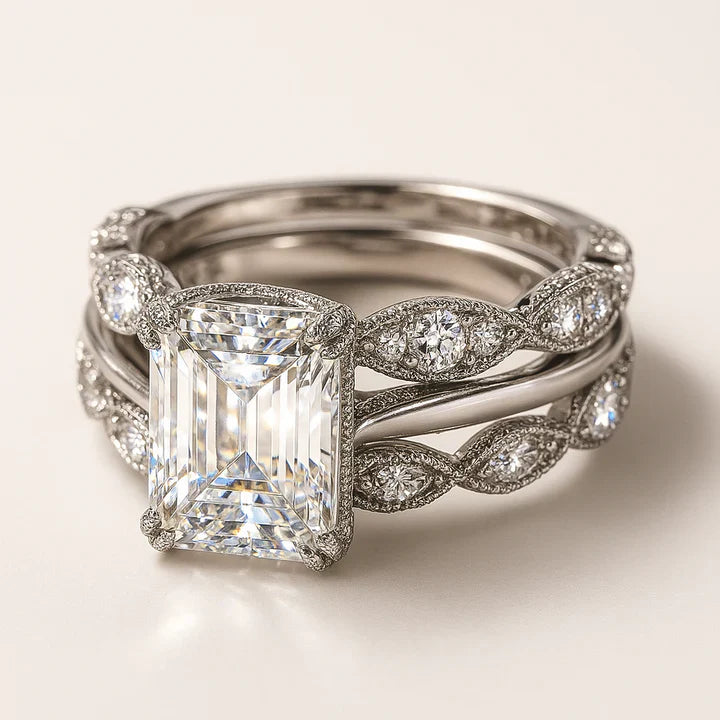 Vintage Silver Bright Layer Ring