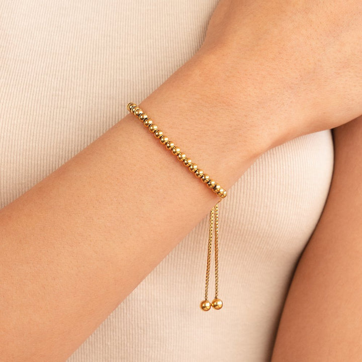 Pulsera de Oro con Cuentas Nila